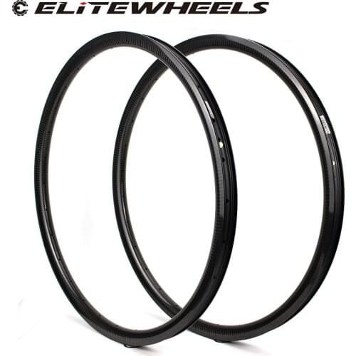 ELITEWHEELS Mtb Carbon Rim 27.5er Bicycle Tubeless Ready High Quality Carbon Fiber 28x24mm Bicycle Rims 28H 32H Mountain Wheels