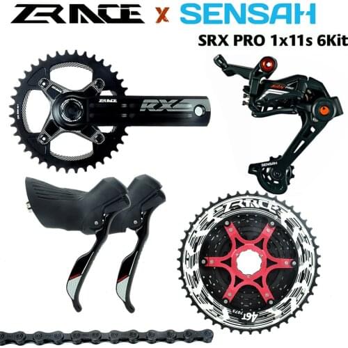 SENSAH SRX PRO 11s Road Bike Groupset Shifter + Rear Derailleurs + ALPHA 11 Speed Cassettes Chains for gravel-bikes Cyclo-Cross