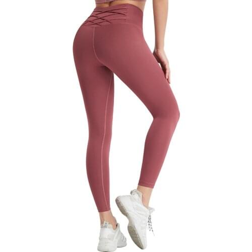 2021 New Women Gym Clothing Yoga Pants Leggings For Fitness High Waist Long Pants Women Hip Push UP Tights Sports Running Black