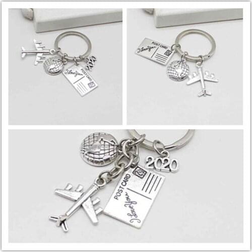 Personality Creative 2020 No matter where the pendant travel keychain friendship best friend jewelry keychain