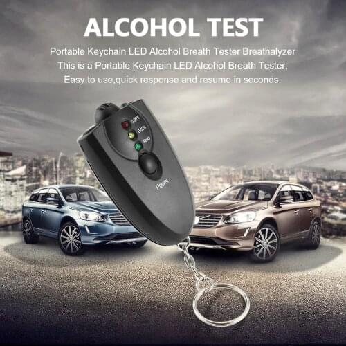 Hot new Styling Portable Keychain Design LED Alcohol Breath Tester Breathalyzer Alcohol Analyzer Diagnostic Tool Hot