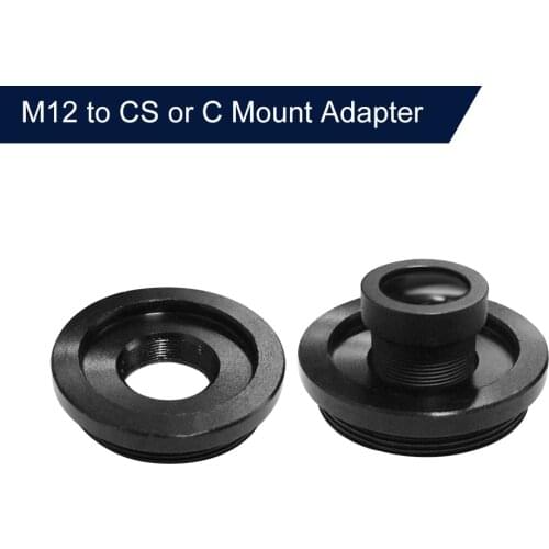 2PCS/Lot Metal M12/C M12/CS Lens Mount Adaptor Zinc Alloy M12 to CS or C Mount Adapter Converter Ring for Security CCTV Camera