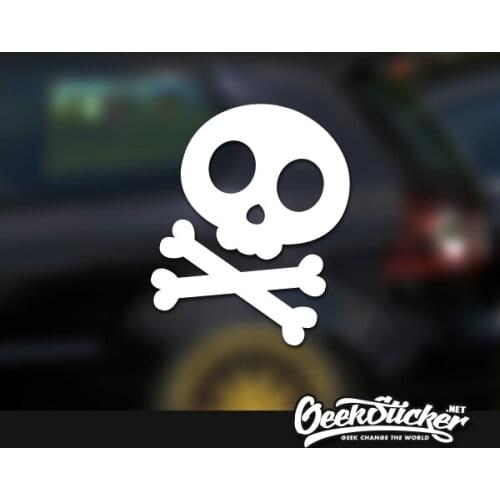 Cartoon Cute Skull sticker Car Sticker Emblem Fuel Tank Cover Vinyl Decal For VW Beetle Tiguan Golf 4 5 6 Passat B5 B6
