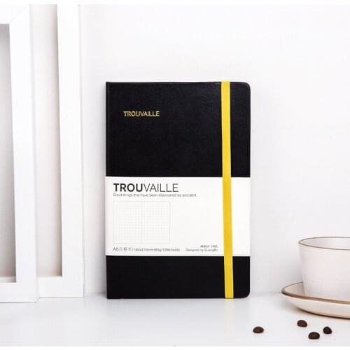 N54 Fasion Band Dots Page Notepad 128 Sheets Cool n68 White A5 Notebook