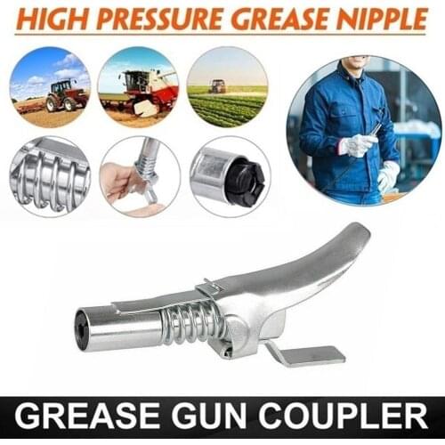 Grease Gun Adapter Hose Kit Gun Lock Grease Coupler Lock On End Release Quick Coupling V0T6