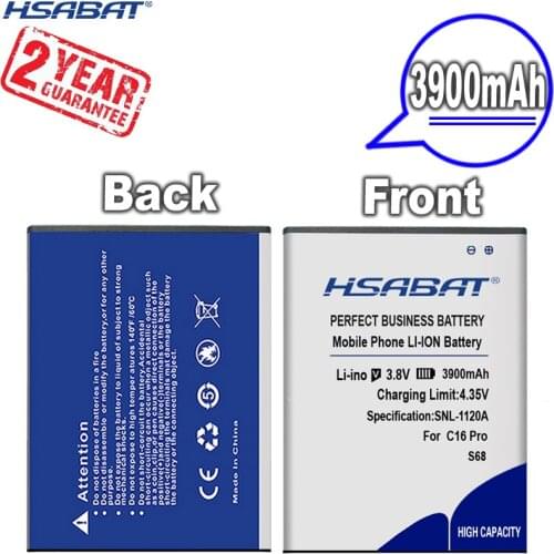 New Arrival [ HSABAT ] 3500mAh S68 Replacement Battery for OUKITEL C16 PRO 5.71'' Android 9.0 19:9 MT6761P 3GB 32GB