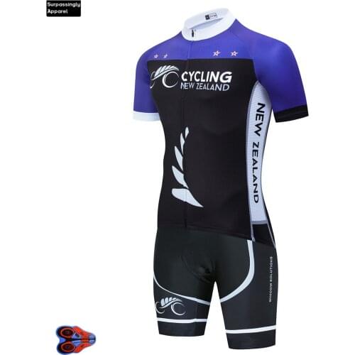 New Zealand Team Triathlon Skinsuit Cycling Jersey 2020 Pro 16D Gel Cycling Clothing Maillot Ropa Ciclismo Mens Sports Suits