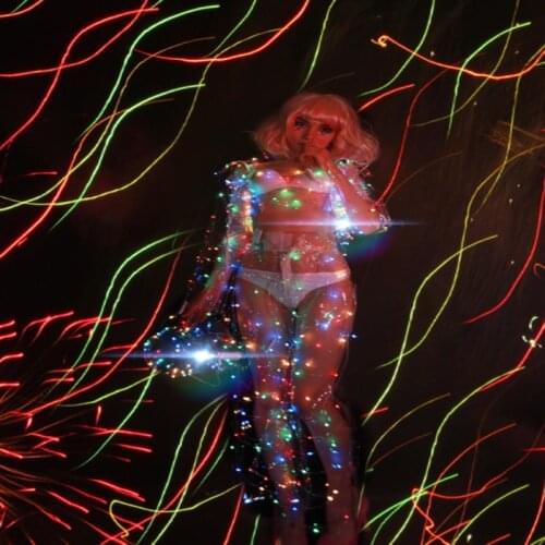 Musical Festival coats pants cosplay costumes Led light up dance wear