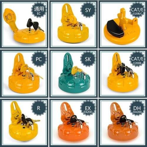 Applicable to carter-hitachi kobelco komatsu doshan daewoo modern sany excavator diesel oil cap anti-theft oil cap