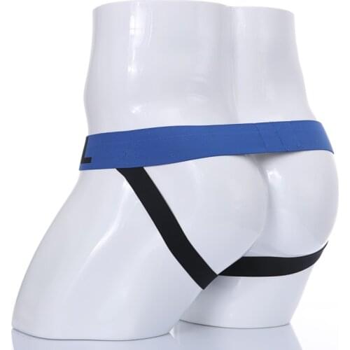 Men Jockstrap Sexy Underwear Thong tanga Hombre G String Hollow Underpants T-back G-string Penis Pouch Panties Breathable