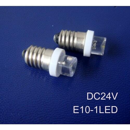 High quality 24v E10 led Indicator Light,Truck E10 24v led bulb led E10 Pilot lamp,E10 LED Signal lights free shipping 50pcs/lot