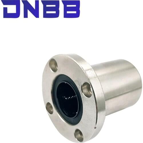 1pc LMF6UU LMKFUU LMF10UU LMF12UU LMF16UU LMF20UU LMF25UU type Nickel plating flange linear bearing for 3D printer linear Rod