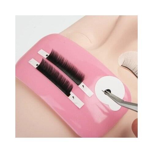 10PCS Eyelashes Pad Transparent Silicone Planting Practice Lint Free Eyelid Makeup Grafted False Eyelash extension supplies tool