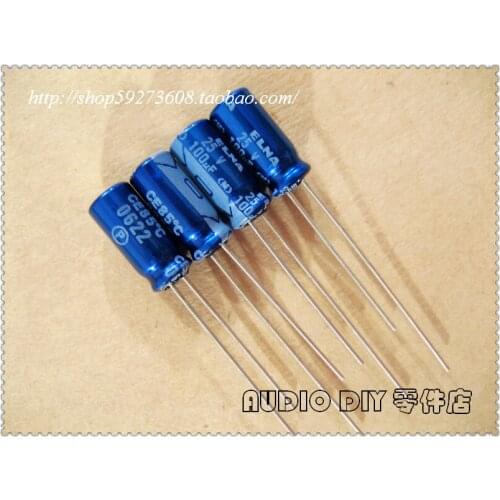 2020 hot sale 30PCS/50PCS ELNA blue robe RE3 series 100uF/25V electrolytic capacitor (Malaysia origl box) free shipping