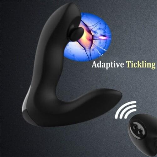 2021 Tickling Prostate Massager Remote Control Anal Plug Vibrator For Men Masturbator Vibrating Butt Plug Adult Erotica Sex Toys