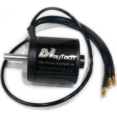 Maytech 6374 170KV Outrunner Brushless Motor 10mm Shaft for Electric Skateboard Mountainboard with Hall Sensor
