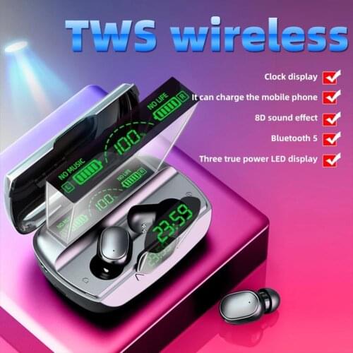 Noise reduction G6 Wireless Bluetooth5.0 Headset Stereo Handsfree Headset With Microphone Earphones ultra-low latency fast pair