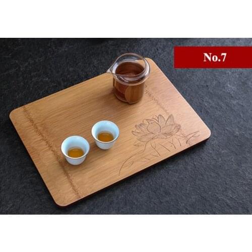 "King Tea Mall" One Piece Bamboo Tea Tray 7 Variations for Chinese Gongfu Cha,Saucers,Boards,TeaWares,TeaSets,TeaTools,Gifts