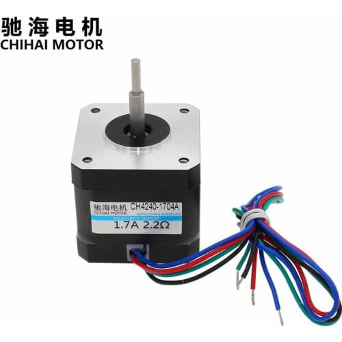 ChiHai Motor CH4240-1704A 2 phase 4 wire Stepper Motor 42mm 1.7A 2.2Ohm 3D printer motor and CNC XYZ
