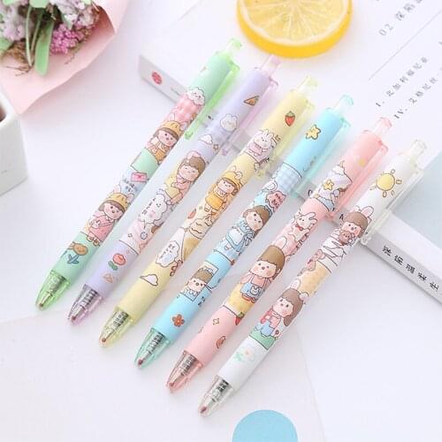 3pcs/lot Gel Pens Cute Ballpoint Pen Kawaii Neutral Pen Stationery For School And Office Supplies Cute Pens 0.5mm 040360