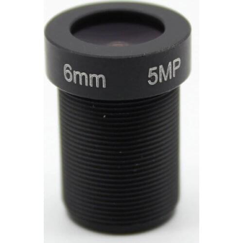 1/2.5" HD 5MP 6mm Fixed Iris M12 MTV IR Board CCTV Lens view 70 degrees for Security IP Camera