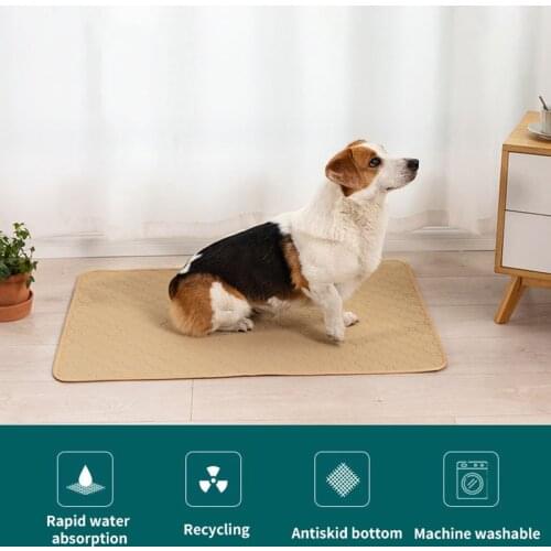 Reusable Pet Dog Urine Mat Absorbent Environment Protect Diaper Mat Waterproof Training Pad Dog Sleeping Bed Fast Absorbent Pad