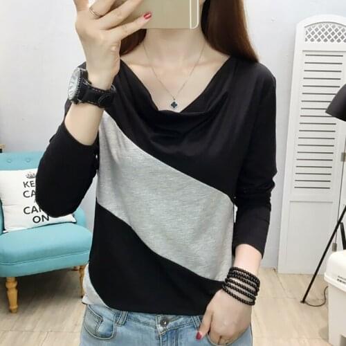 Fashion Striped Autumn T Shirt Women 2021 Long Sleeve Tees Loose Woman Tshirts Korean Clothes Cotton Casual Female Poleras Mujer