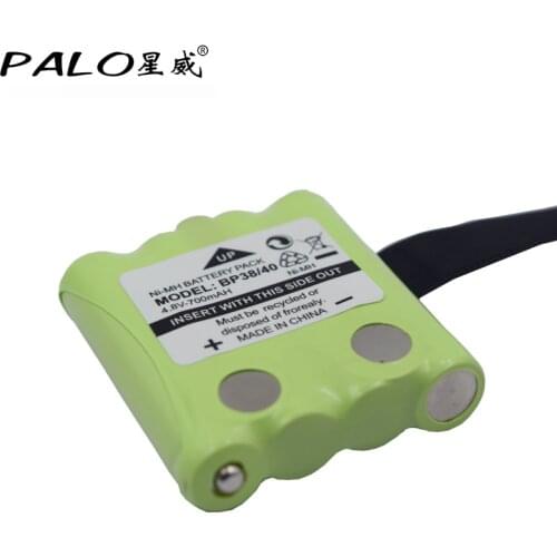Palo 4.8V 700MAH NI-MH Battery For Uniden BP-38 BP-40 BT-1013 BT-537 For MOTOROLA TLKR T4 T5 T6 T7 T8 Series Model