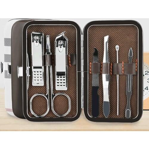 New Professional Nail Clippers And Pedicure Scissors Set Stainless Steel Hook Portable Manicure Nail Clippers Tool Set
