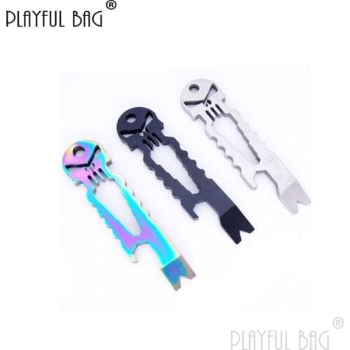 PB Playful bag 3 Color Skull Multi-function Tool Key Tactical CS Equipment Key pendant CS Game decorative Tool QE08S