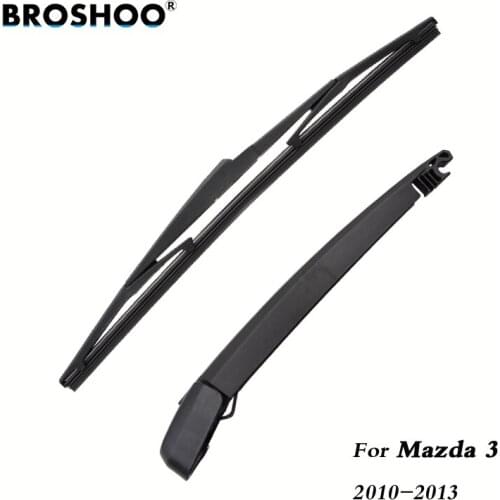 BROSHOO Car Rear Wiper Blades Back Windscreen Wiper Arm For Mazda 3 Hatchback (2010-2013) 355mm,Windshield Auto Styling