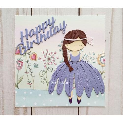 Dancing Ballet Girl Metal Cutting Dies Diy Scrapbook Making Cards Album Stencil