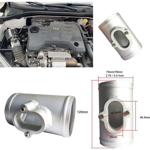 2.5/2.75/3.0 Inch Air Intake Pipe Flow Sensor Mount for Chevrolet Cruze Opel Astra MAF Performance Air Intake Meter Adapter Tube