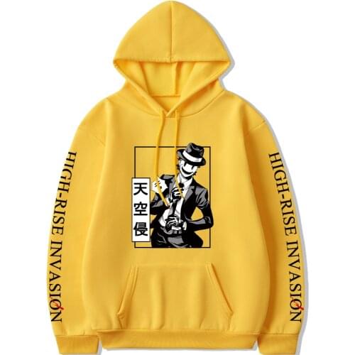 Anime High Rise Invasion Hoodies Women Aesthetic Sniper Mask Clothing Oversized Sweatshirts Tops Pullovers Casual Streetwear