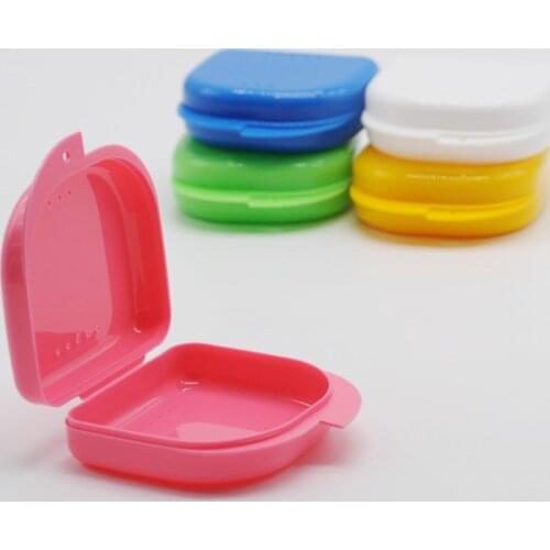 Dental Retainer Denture Storage Case Mouthguard Container False Teeth Container Storage Boxes Dentistry Accessories