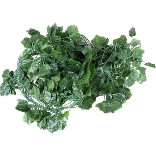 1Pcs 200cm diy For Home Wedding decoration Garden Party Decor green silk artificial Hanging ivy leaf garland plants vine leaves