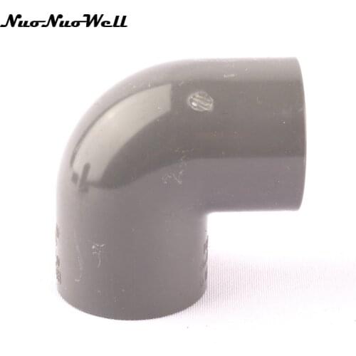 1pcs NuoNuoWell PVC 40mm Hose 90 Degree Equal Elbow Connector for Garden Micro Drip Irrigation Watering System Pipe/Tube Parts
