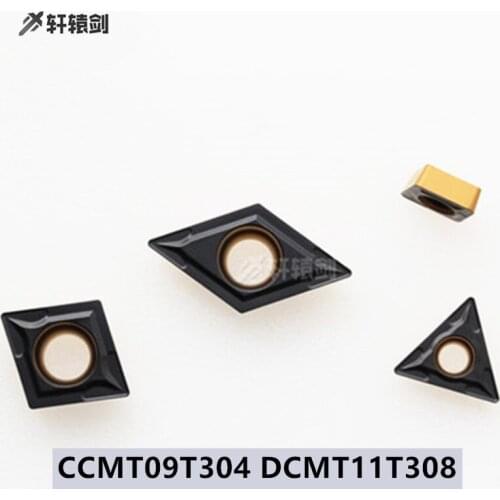 10PCS CCMT09T304 DCMT11T308 CNC Cutter Two-Color Coating Blade Diamond Boring Inner Hole Head