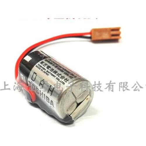 20PCS/lot 100% Original New ER3V 3.6V 1000mAh JZSP-BA01 PLC Lithium Battery With Brown Plug Free Shipping