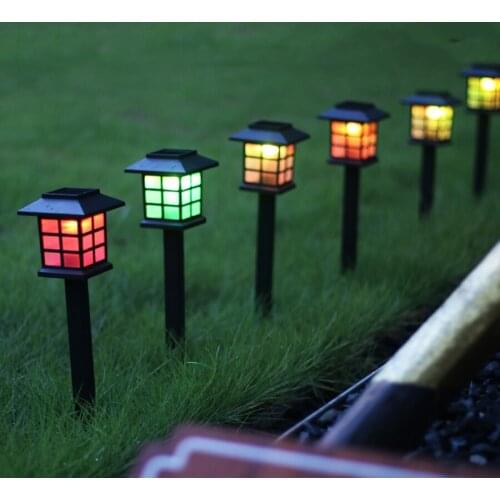 4 Pcs LED Solar Pathway Lights Waterproof Outdoor Solar Lights For Garden Landscape Yard Patio Fence Driveway Walkway Night Lamp