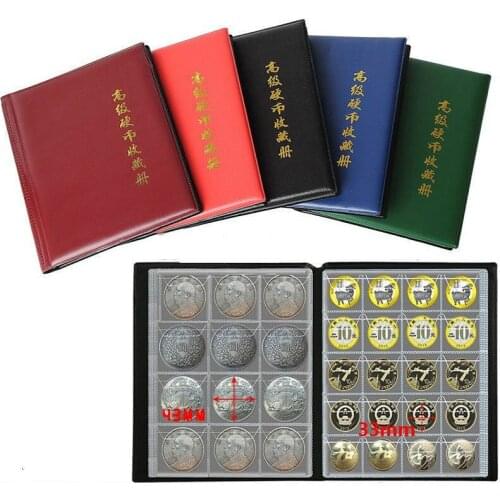 40-360 Pockets Coins Album Bookwaterproof Money Collecting Organizer Commemorative Coin Banknotes Storage Holder Penny Collectio