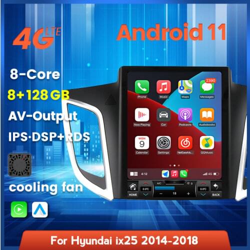 9.7inch Tesla Screen Style Android 4+64G For Hyundai Creta IX25 2015-2019 Car Radio Multimedia Video Player Navigation GPS 4G