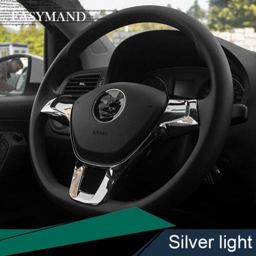 Car Steering Wheel Cover ABS Matte Decoration For Volkswagen GOLF 7 GTi MK7 POLO 2014 2015 Passat B7 B8 Jetta MK5 MK6 2015