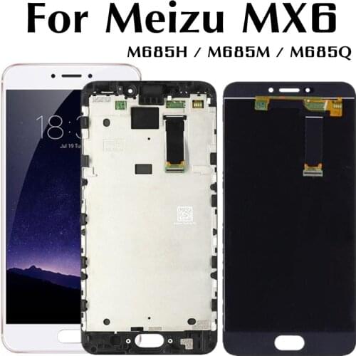 Tested For Meizu MX6 M685H M685M M685Q LCD Display Touch Screen Panel Digitizer Assembly with Frame