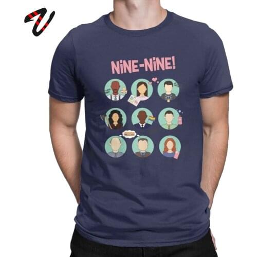 T Shirt Men Brooklyn Nine Nine Squad Tshirt B99 Terry Jeffords Jake Peralta Short Sleeve Clothes Tees Cotton T-Shirt Plus Size