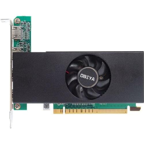 GT730 multi-screen graphics card 4HDMI native interface computer stock monitoring