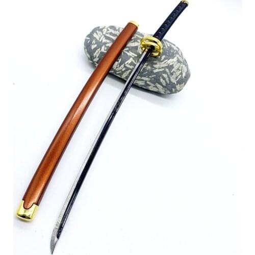 Demon Slayer Genya Shinazugawa Nichirin Blade Demonic Transformation Katana Demon Eater Sword Mini Metal Replica