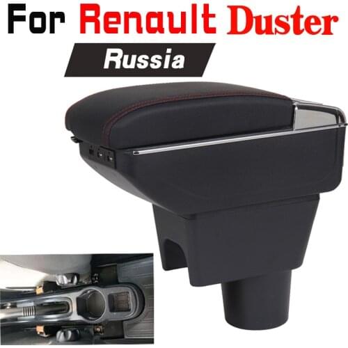 Leather Car Armrest For Renault Duster Arm Rest Rotatable saga