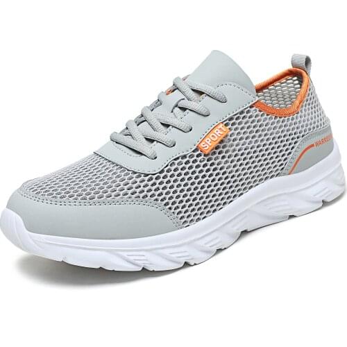 A11Mens Shoes Mesh (Air Mesh) Basic Adult Casual Shoes Breathable Hard-Wearing Summer To Size Mesh Fabric Breathable Sneakers