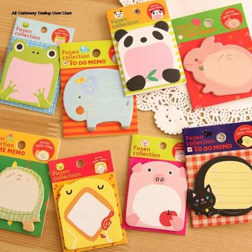 Cute Animal Sticker Bookmark It Marker Memo Index Tab Sticky Post Notes